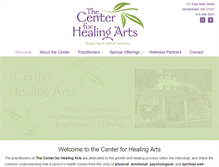 Tablet Screenshot of centerfor-healingarts.com